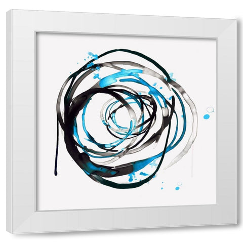 Thrill of Infinity II White Modern Wood Framed Art Print by PI Studio