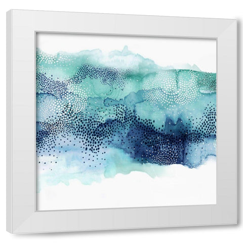 Hidden in Waves II White Modern Wood Framed Art Print by PI Studio