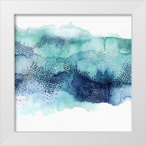 Hidden in Waves II White Modern Wood Framed Art Print by PI Studio