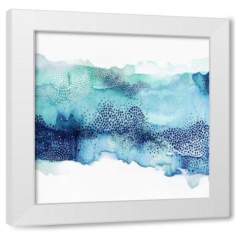 Hidden in Waves III White Modern Wood Framed Art Print by PI Studio