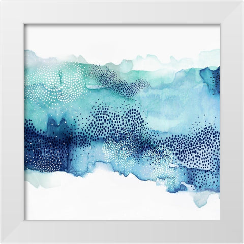 Hidden in Waves III White Modern Wood Framed Art Print by PI Studio