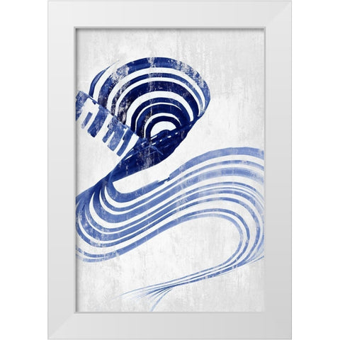 Rhumba III   White Modern Wood Framed Art Print by PI Studio