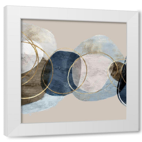 Conglomerate II White Modern Wood Framed Art Print by PI Studio