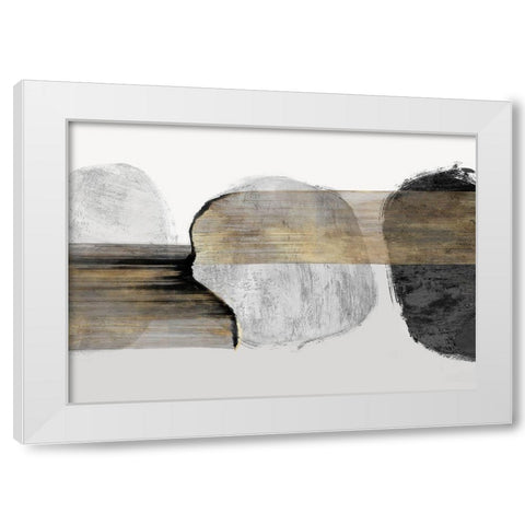 Anchored Motion I White Modern Wood Framed Art Print by PI Studio