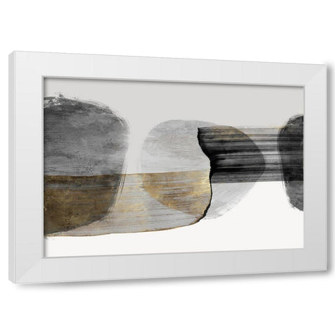 Anchored Motion II White Modern Wood Framed Art Print by PI Studio