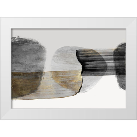 Anchored Motion II White Modern Wood Framed Art Print by PI Studio