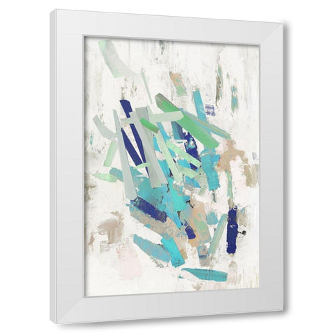 Oppotunity Lines White Modern Wood Framed Art Print by PI Studio