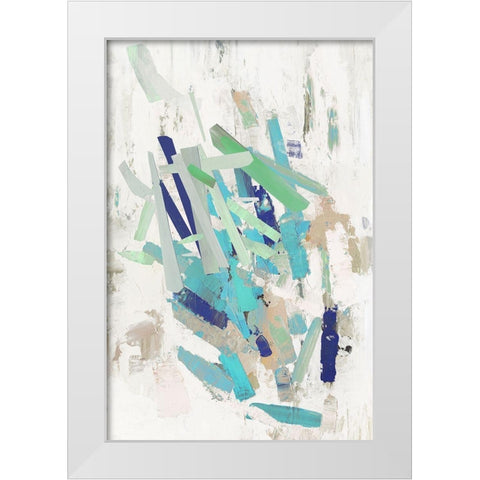 Oppotunity Lines White Modern Wood Framed Art Print by PI Studio