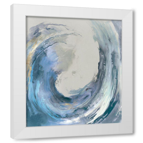 Water Collar White Modern Wood Framed Art Print by PI Studio