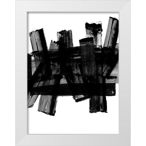 The Neighbourhood White Modern Wood Framed Art Print by PI Studio