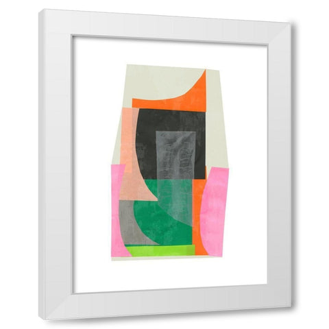 Constructed White Modern Wood Framed Art Print by PI Studio