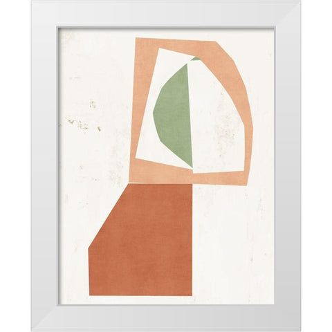 Silhouette  White Modern Wood Framed Art Print by PI Studio