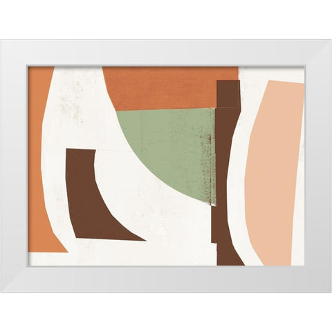 Diced  White Modern Wood Framed Art Print by PI Studio