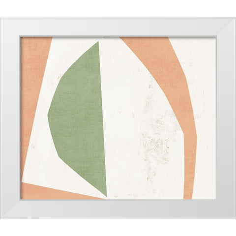 Minced White Modern Wood Framed Art Print by PI Studio