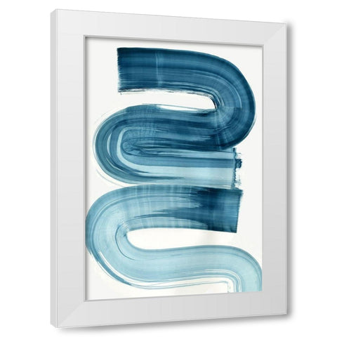 Eversong White Modern Wood Framed Art Print by PI Studio