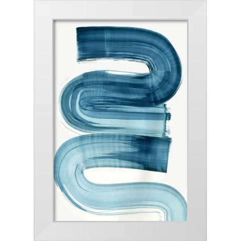 Eversong White Modern Wood Framed Art Print by PI Studio