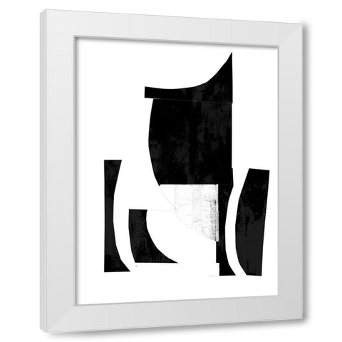 Slashed I  White Modern Wood Framed Art Print by PI Studio