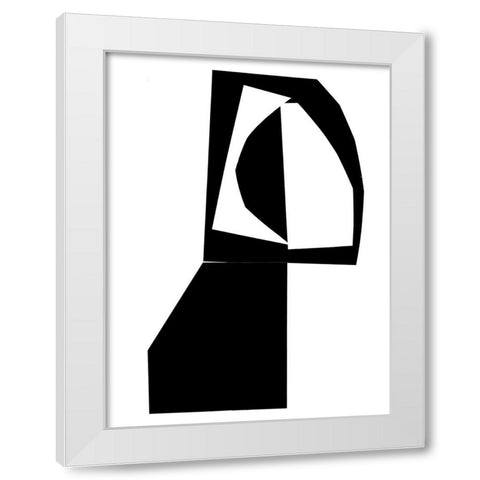 Slashed II  White Modern Wood Framed Art Print by PI Studio