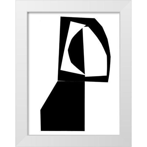 Slashed II  White Modern Wood Framed Art Print by PI Studio