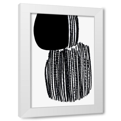 Potato Strings  White Modern Wood Framed Art Print by PI Studio