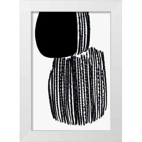 Potato Strings  White Modern Wood Framed Art Print by PI Studio