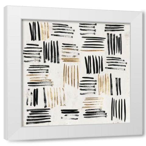 Glided  Stance  White Modern Wood Framed Art Print by PI Studio