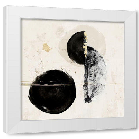 Allured I  White Modern Wood Framed Art Print by PI Studio