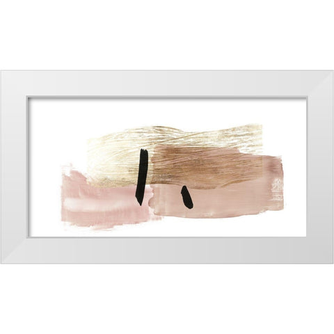 Glazed White Modern Wood Framed Art Print by PI Studio