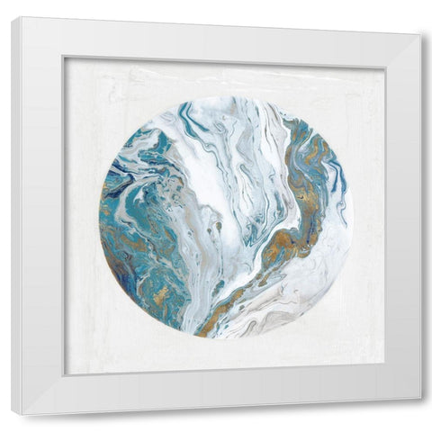 Planet Earth I  White Modern Wood Framed Art Print by PI Studio