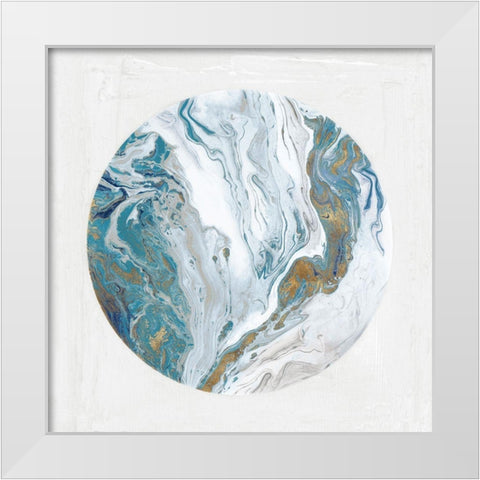 Planet Earth I  White Modern Wood Framed Art Print by PI Studio