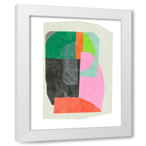 Bright Harmony  White Modern Wood Framed Art Print by PI Studio