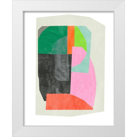 Bright Harmony  White Modern Wood Framed Art Print by PI Studio