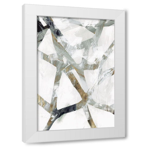 Interconnect II Â  White Modern Wood Framed Art Print by PI Studio