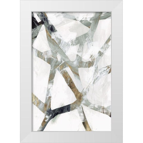 Interconnect II Â  White Modern Wood Framed Art Print by PI Studio