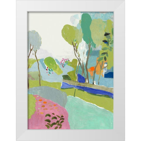 April Adventures  White Modern Wood Framed Art Print by PI Studio