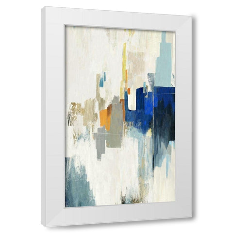 Exuberating I  White Modern Wood Framed Art Print by PI Studio