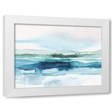 Malachite Pool  White Modern Wood Framed Art Print by PI Studio