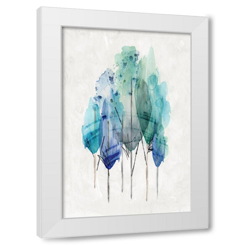 Transparent Wood I White Modern Wood Framed Art Print by PI Studio