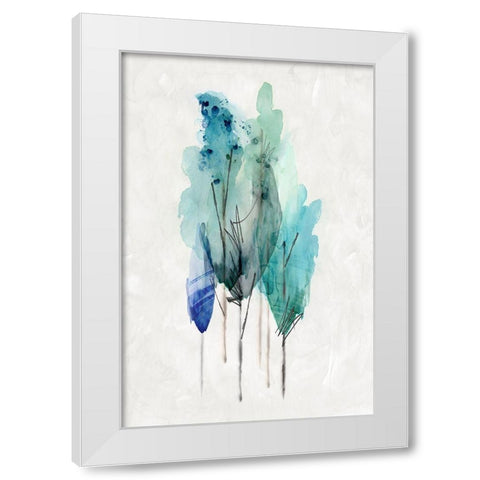 Transparent Wood II White Modern Wood Framed Art Print by PI Studio