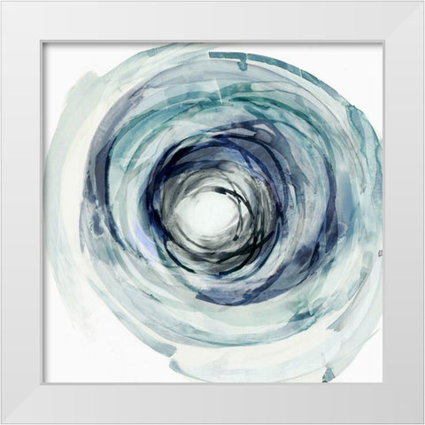 Whirpool White Modern Wood Framed Art Print by PI Studio