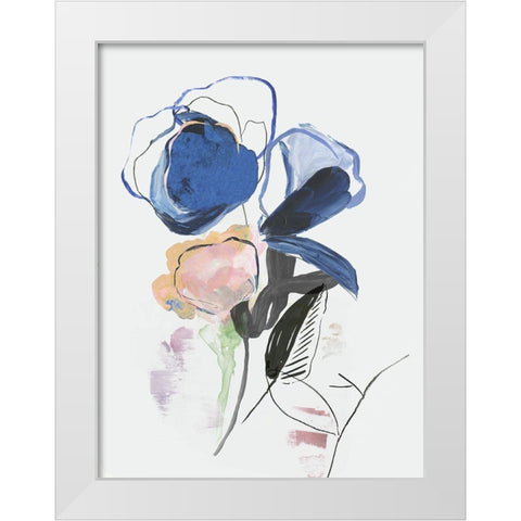 Spring Fresh White Modern Wood Framed Art Print by PI Studio