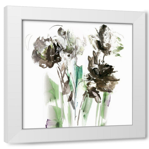 Green Spring I  White Modern Wood Framed Art Print by PI Studio
