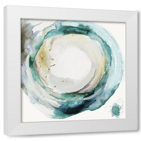 Waters Rings  White Modern Wood Framed Art Print by PI Studio