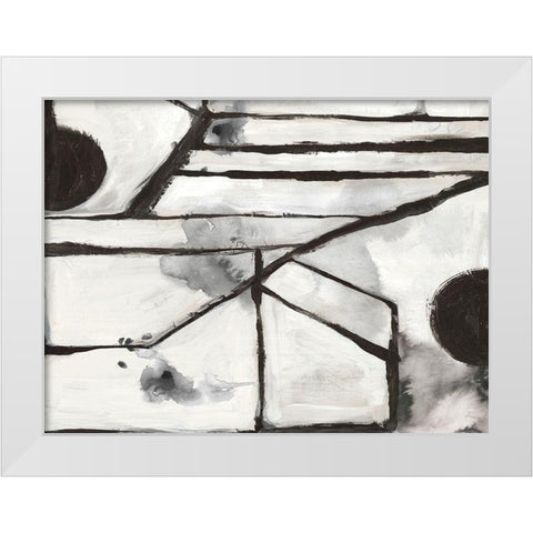 Ancient Pathways I White Modern Wood Framed Art Print by PI Studio