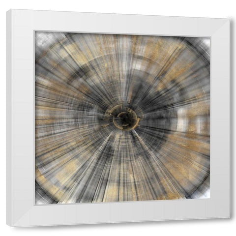 Golden Rays  White Modern Wood Framed Art Print by PI Studio