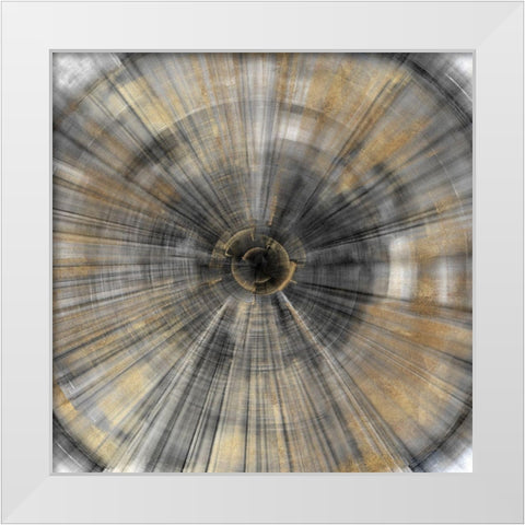 Golden Rays  White Modern Wood Framed Art Print by PI Studio