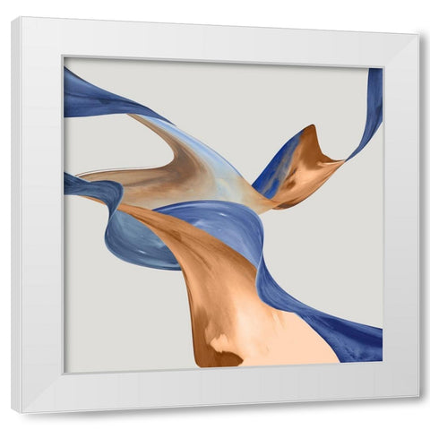 Thinking Through Time I White Modern Wood Framed Art Print by PI Studio