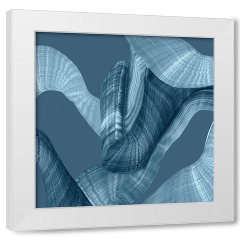 Unfolded Secret II White Modern Wood Framed Art Print by PI Studio