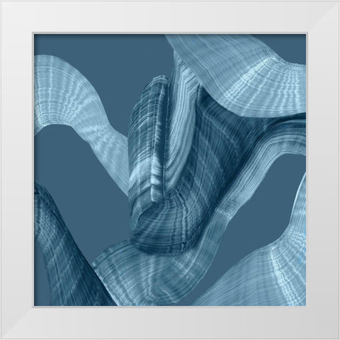 Unfolded Secret II White Modern Wood Framed Art Print by PI Studio