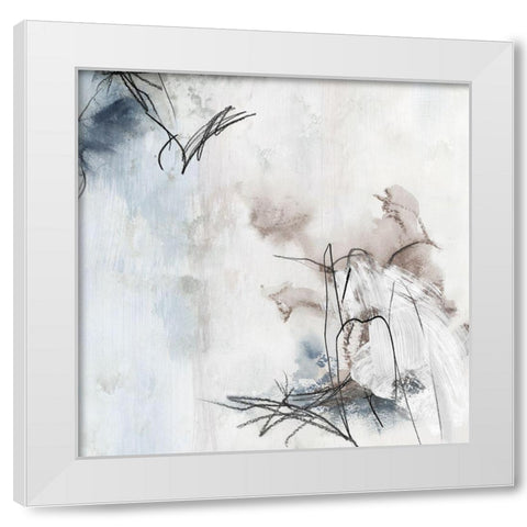 Leda and the Swan White Modern Wood Framed Art Print by PI Studio